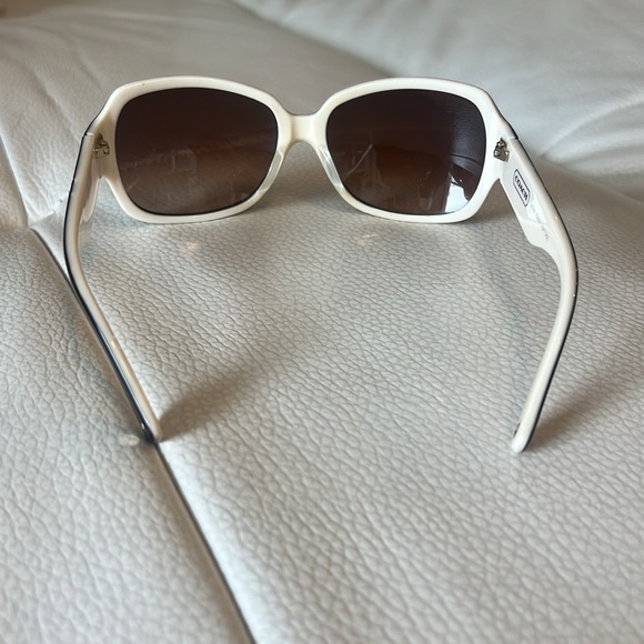 Coach Classic Dark Brown and Cream Sunglasses - Picture 3 of 7